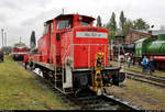 364 531-4 (360 531-8 | 260 531-9 | DB V 60 531) steht während des Herbstlokfests auf dem Gelände des Lokschuppen Staßfurt.

🧰 Verkehrs Industrie Systeme GmbH (VIS)
🕓 26.9.2020 | 11:10 Uhr