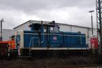 Eine V 364 762-5 stand am 01.02.2008 auf dem Rangierbahnhof in Hagen-Vorhalle.