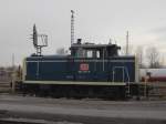 Die 364 776 der Sdostbayernbahn am 04.02.2008 abgestellt in Mhldorf auf Gleis 8