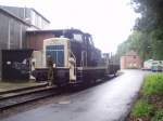 Am 26.7.2004 hatte 364 762 Pause im Bh Kassel. Sie gehrt zu den letzten balu/beigen V60ern.