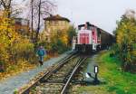 Die sdlichste Weiche des Rothenburger Bahnhofs wird nur noch von Gterzgen befahren.