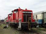 Pfalzbahn 364 869-8 am 16.05.15 in Darmstadt Kranichstein bei den Bahnwelttagen 