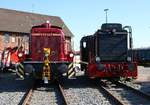 V60 447 (364 447-3) und Historische Eisenbahn Frankfurt V36 406 05.05.18 beim Lokschuppenfest in Hanau 