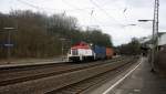 364 578-5 AIXrail kommt aus Richtung Aachen  mit einem Containerwargen von Aachen-West nach Eschweiler-Hbf und kommt durch Eschweiler-Hbf.