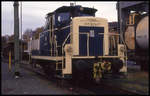 Rangierlok 365628 am 16.10.1993 im Bahnhof Marktredwitz.