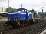 Die Ost-V60 ,Lok2 von YARA ROSTOCK und 365 131-2 von RSE in Essen Hbf.(03.09.2008)