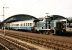 Lok 365 434-0 auf Oldenburg Hauptbahnhof am 14-9-1991.
