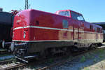 Die Diesellokomotive 280 005-0 im August 2018 im Eisenbahnmuseum Koblenz.