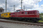 Die Diesellokomotive 280 005-0 stand Mitte Mai 2017 im Verkehrsmuseum Nürnberg.