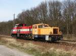 AKN V2.022 holte am 31.03.08 312 055 aus Mukran und verbrachte diese in vermutlich nach Rostock-berseehafen.