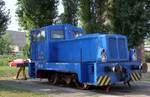 Die Diesellok V10B Blaue Rosi war bei den  Verkehrshistorische Tage  10.09.2016 zusehn.