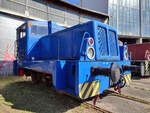 Die Diesellok V10B Blaue Rosi war beim Geraer Eisenbahnfest zusehn. Foto 25.09.21