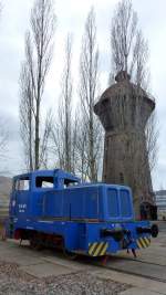 Die Diesellok V10B Blaue Rosi war bei den 2.