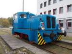 Diese ehemalige Schweriner Werkslok Bauart V10 B fotografierte ich,am 03.Oktober 2014,im Schweriner Eisenbahnmuseum.