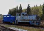 Am 19.01.14 sah man beim Förderverein Historische Westsächsische Eisenbahnen e.V. Wilzschhaus die V15 2550 vom ehem. VEB Walzengießerei Coswig und die V10 0002.  