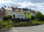 RBB 34 (LKM 262422) als Denkmallok, am 22.07.2020 am Bahnhof Bitterfeld. 