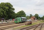 31.7.2016 Bahnhofsfest im Kleinbahnmuseum Gramzow mit V 22-01