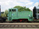 Für Sonderfahrten nach Damme wird die V22-01 vom Eisenbahnmuseum Gramzow eingesetzt.Aufnahme in Gramzow am 27.Juni 2020.