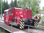 Rangierarbeiten der Kf 6382 im Sddeutschen-Eisenbahnmuseum-Heilbronn.