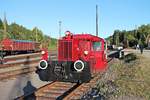 Nach dem letzten Bahnhoffest der IG 3 Seenbahn e.V., rangierte am Abend des 21.08.2016 die Seebrugger Bahnhofs-Köf 6586 (ex.