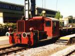 D10 (ex-DB 323 036-4) der Bentheimer Eisenbahn AG auf Bahnhof Nordhorn am 9-8-1995.