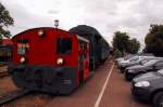 Hier ein Foto von der rangierenden V3 der MEM im Bahnhof nur mal von der anderen Seite. 8.7.2012