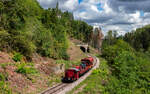 323 593 mit dem Sperrf 1005 (F�tzen - Grimmelshofen) am Gro�en Stockhaldetunnel 22.8.26