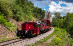 323 593 mit dem Sperrf 1005 (F�tzen - Grimmelshofen) am Gro�en Stockhaldetunnel 22.8.26