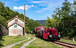 323 593 mit der Sperrf 1010 (F�tzen - Grimmelshofen) im Bahnhof Grimmelshofen 22.8.26