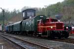 332 306-0 mit Pendelzug bei den Museumstagen in Bochum-Dahlhausen 15.4.2012