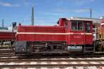 332 092-6 der Bayernbahn im Bw Nördlingen (Bayerisches Eisenbahnmuseum) am 14.04.2013.