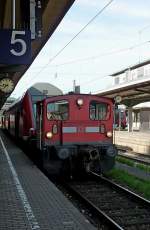 BR 335 bei Rangierarbeiten im Freiburger Hauptbahnhof, Mai 2012