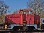 Henschel DH 240 mit der Fabriknummer 25483 steht am 19.03.2012 bei den Eisenbahnfreunden Grenzland in Walheim bei Aachen. Die Lok (Bj 1956) ist funktionstchtig, tat bis ende 2000 ihren Dienst bei den Stadtwerken Dsseldorf und soll nun von den Eisenbahnfreunden optisch aufgearbeitet werden.