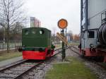 Eine alte Rangierlok in Technik Museum Speyer am 19.02.11