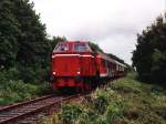 Lok 12 (ehemalige DL1 der Wittlager Kreisbahn) der Stichting Stadskanaal Rail (STAR) auf Bahnhof Veendam am 25-05-2006.