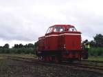 Lok 12 (ehemalige DL1 der Wittlager Kreisbahn) der Stichting Stadskanaal Rail (STAR) auf Bahnhof Stadskanaal am 25-05-2006.