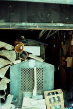 Unerwarteterweise fand ich diese bayerische Feldbahnlok bei Rottach-Egern, es war im Sommer 1984 