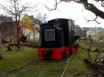 Eine Feldbahndiesellok der Firma Deutz/O&K.