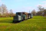 Feldbahnmuseum Frankfurt am Main D22 Deutz OMZ 122 am 03.12.23 beim nikolausfahrtag