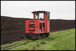 Im Campemoor nördlich von Venne wird noch immer Torf abgebaut und mit Feldbahnloks abgefahren.
