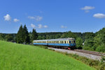 VT 07 + VS 28 bei einer Sonderfahrt am 07.08.2016 bei Schnitzmühle.