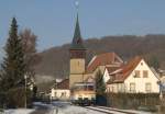 VT 9 der SWEG, Neckarbischoffsheim Nord - Hffenhardt, in Untergimpern.