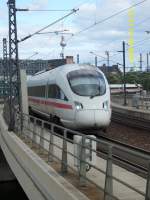 Einfahrender ICE-TD 605 016 nach Dnemark am 13.September 2008 bei der Einfahrt in den Berliner Hbf.