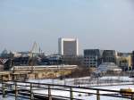 Der kleine einzelne ICE-TD bei der Ausfahrt Richtung Berlin Ostbahnhof am 05.02.