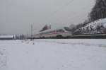 605 007 / ICE TD als berfhrungsfahrt am 15.12.2012 bei Kronach Richtung Saalfeld.