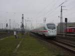 Am 29.10.2014 wurden etliche ICE´s durch Stendal Umgeleitet.Hier sehen wir den ICE 605 010/510&605 011/511 (ICE 381) in Stendal.