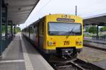 Bad Homburg am 21.05.2014. Der Dieselgeruch dieses VT ist recht unangenehm aber es reich um das Gerät in Bewegung zu setzen.