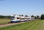 VT 107 und VT 117 als BOB86913/BOB86963 (München Hbf-Schaftlach/Tegernsee) bei Warngau 23.7.19