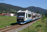 VT 113 und VT 107 als BOB86828 (Bayerischzell-München Hbf) bei Schliersee 23.7.19