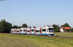 VT 109 und VT 105 als BOB86929/BOB86979 (München Hbf-Schaftlach/Tegernsee) bei Warngau 23.7.19